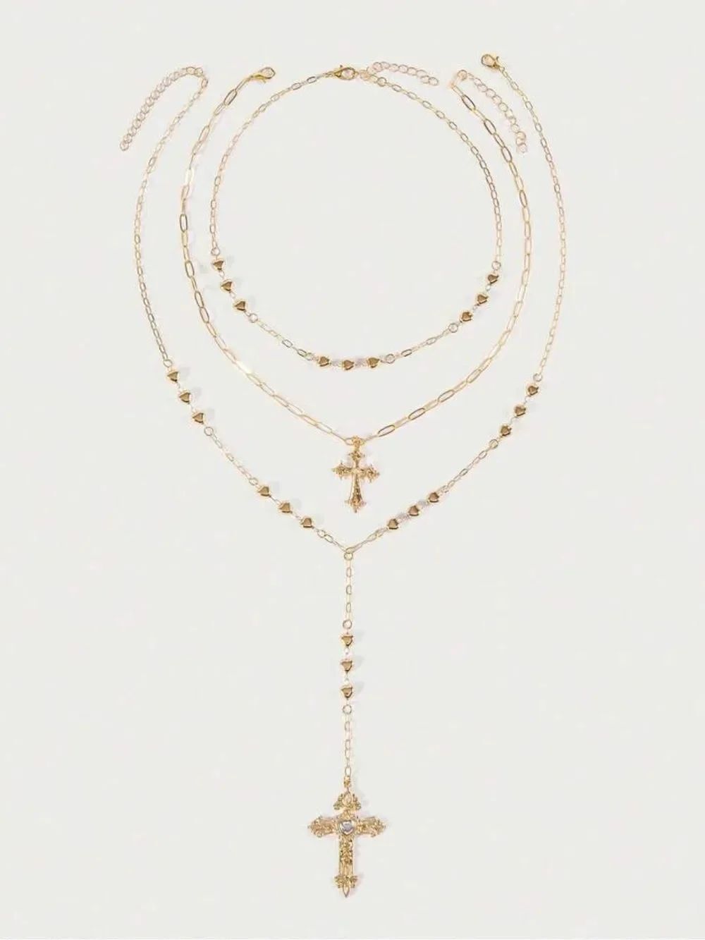 Layered Cross Necklace S1507